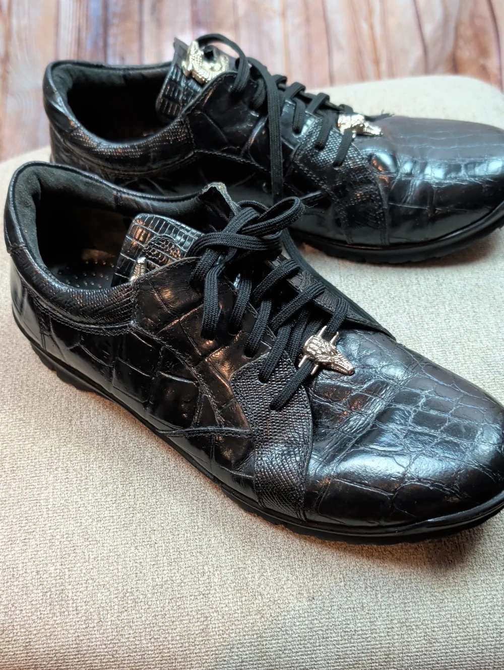 Giorgio Brutini Alligator Print Dress Shoes Men's Size 9